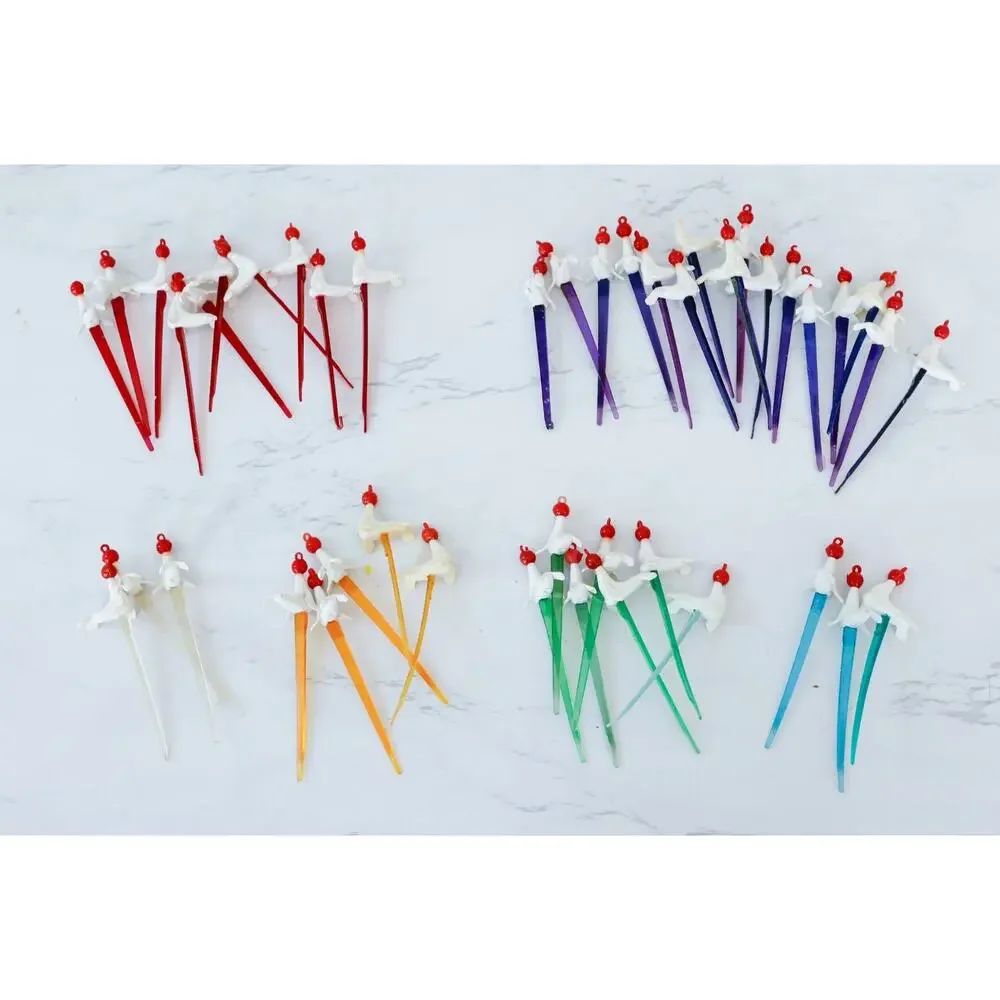 VTG 44 Carstairs Whiskey White Seal Cocktail Canape Picks Retro MCM Tiki Barware